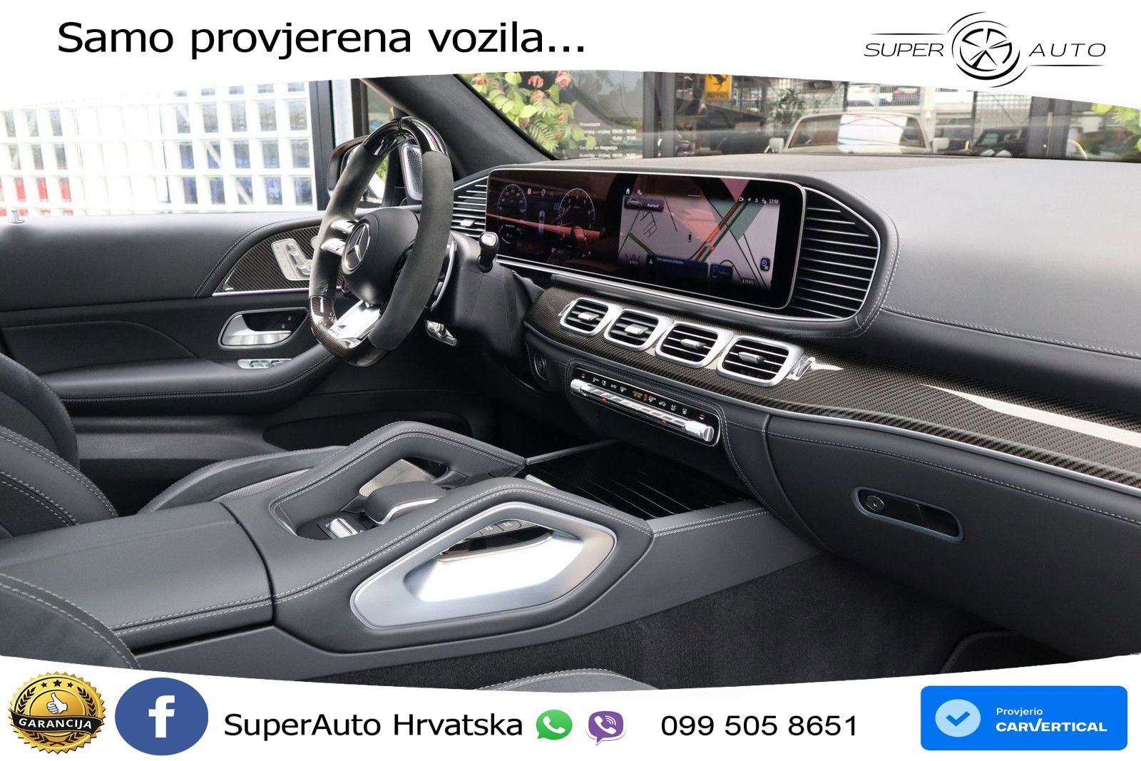 Mercedes AMG GLE 63 S V8 (612 KS) EQ Boost 4MATIC+ AMG SPEEDSHIFT TCT 9G ZRAČNI+ACC+GR SJED+KAM+PANO