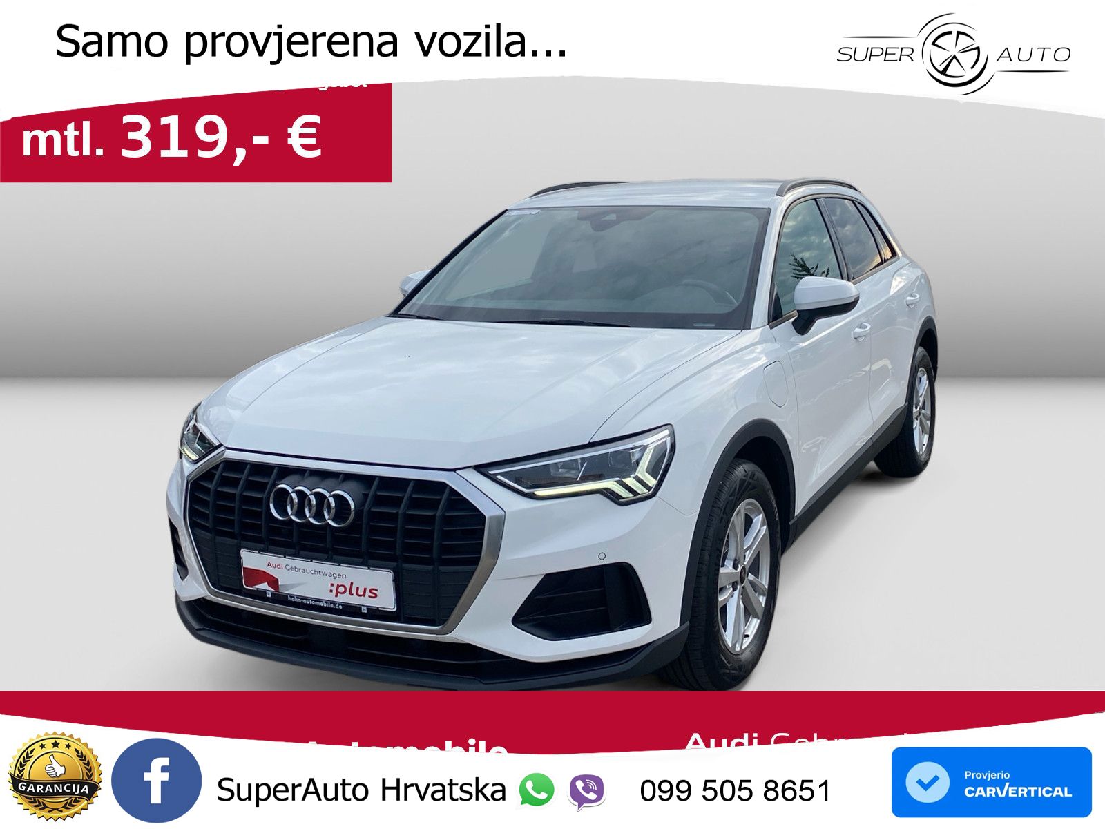 Audi Q3 45 TFSIe (245 KS) S tronic LED+GR SJED+ACC