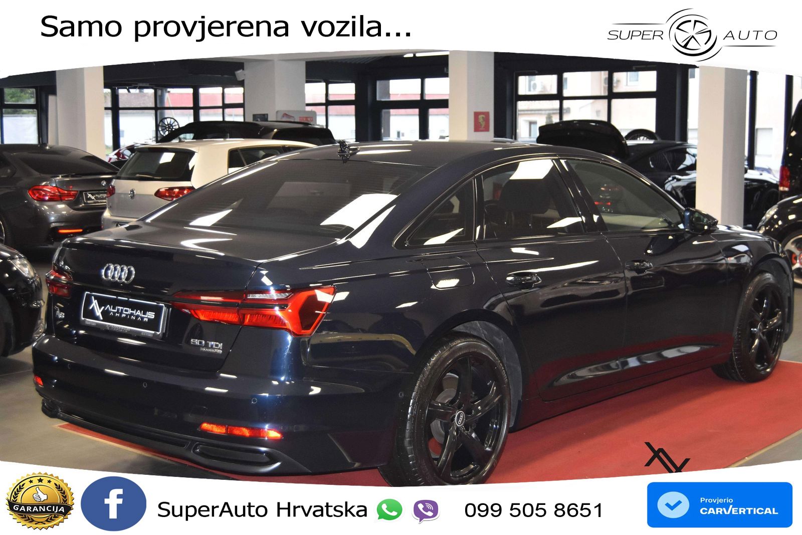Audi A6 50 TDI V6 (286 KS) quattro tiptronic S line LED+GR SJED+ACC