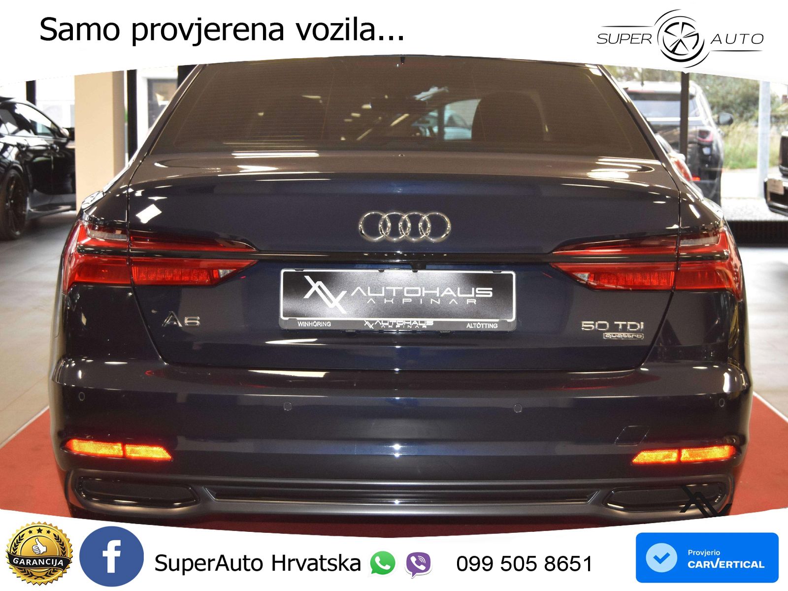Audi A6 50 TDI V6 (286 KS) quattro tiptronic S line LED+GR SJED+ACC