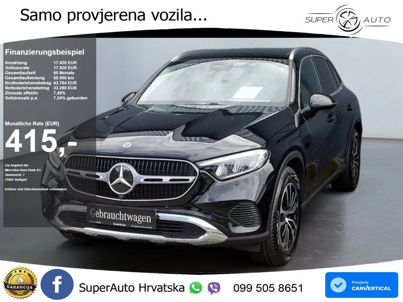 Mercedes GLC 200d (163 KS) 4MATIC 9G-TRONIC Avantgarde ACC+GR SJED+360+PANO
