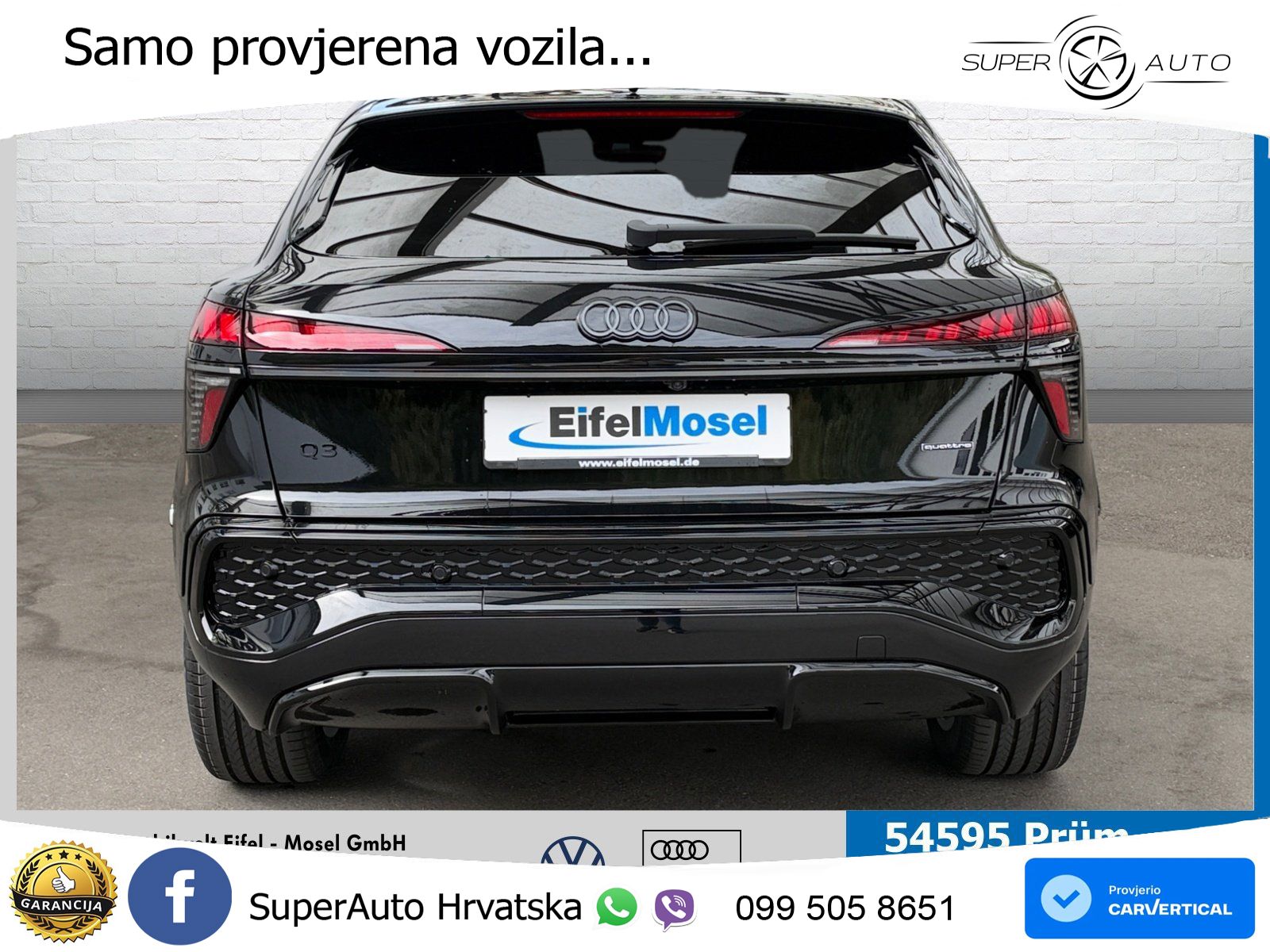 Audi Q3 III Sportback 2.0 TFSI (204 KS) quattro S tronic S line LED+GR SJED+ACC
