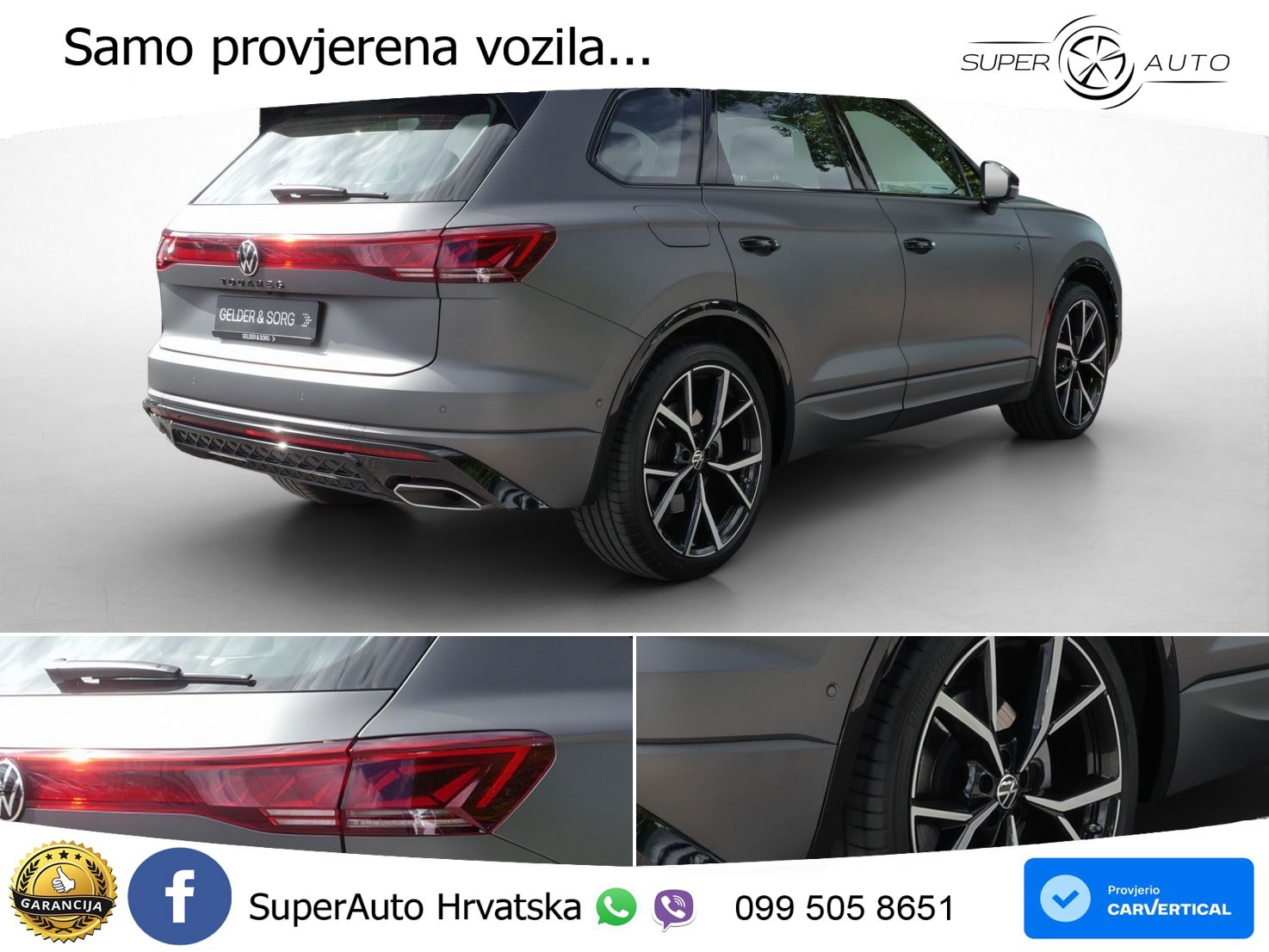 Volkswagen Touareg 3.0 V6 TFSI (340 KS) 4MOTION Tiptronic ZRAČNI+ACC+4xGR SJED+KAM