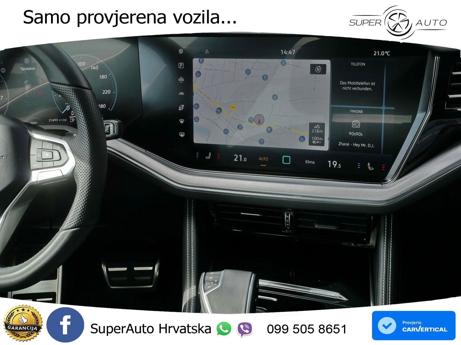 Volkswagen Touareg 3.0 V6 TFSI (340 KS) 4MOTION Tiptronic ZRAČNI+ACC+4xGR SJED+KAM