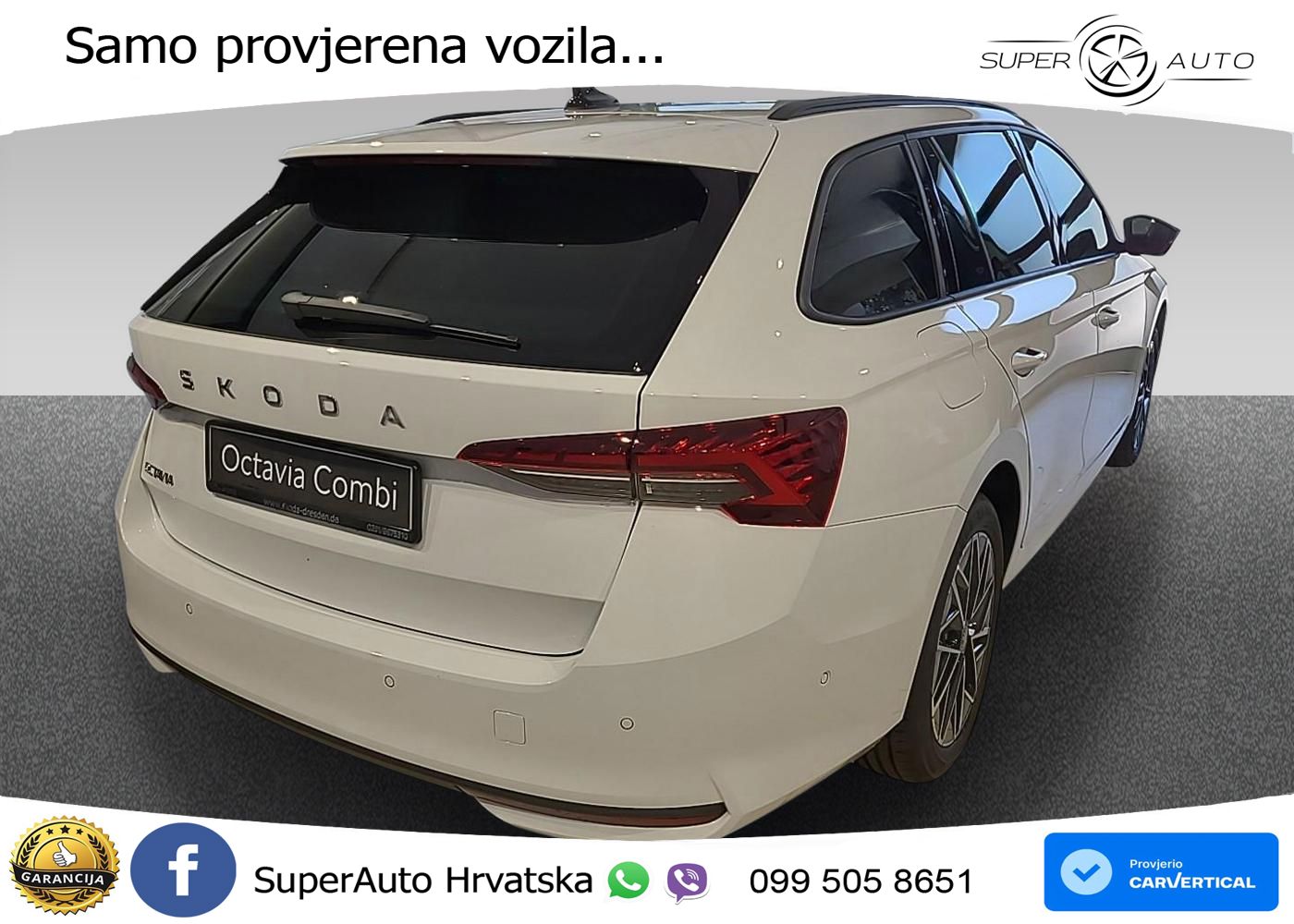 Škoda Octavia Combi 2.0 TDI (150 KS) DSG LED+GR SJED+ACC