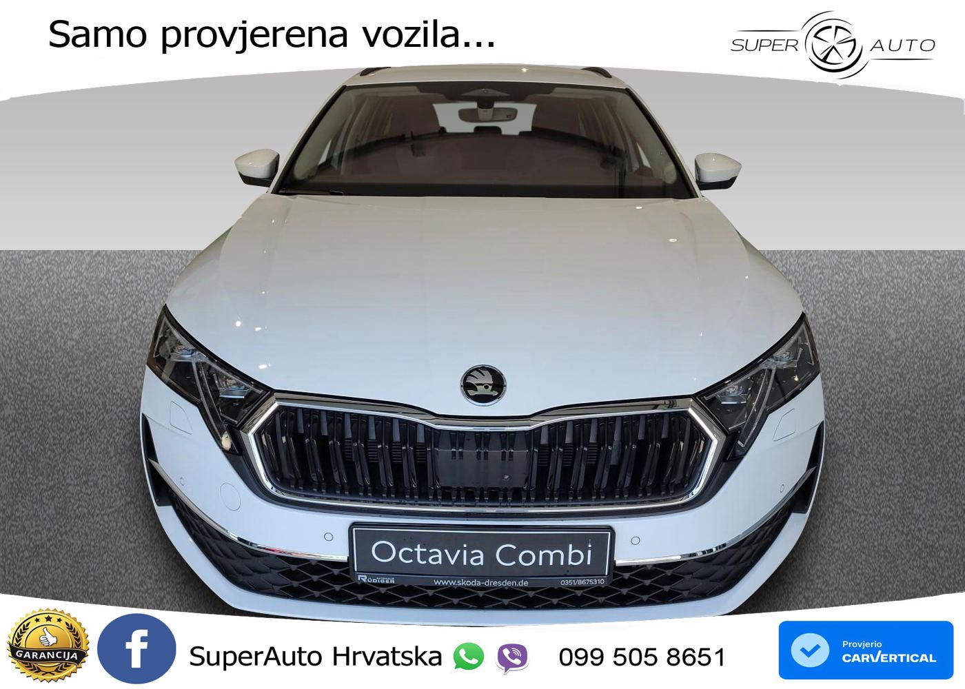 Škoda Octavia Combi 2.0 TDI (150 KS) DSG LED+GR SJED+ACC