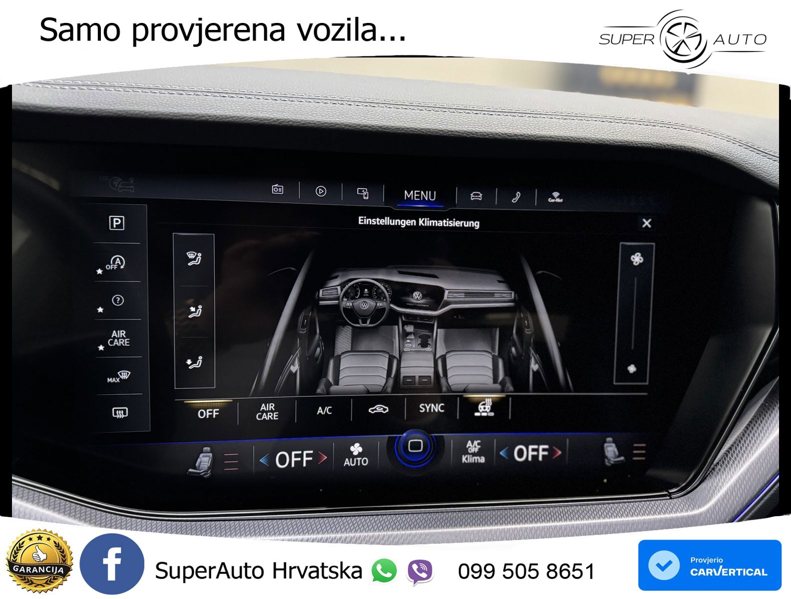 Volkswagen Touareg 3.0 V6 TDI (286 KS) 4MOTION Tiptronic R-Line ZRAČNI+ACC+GR SJED+KAM