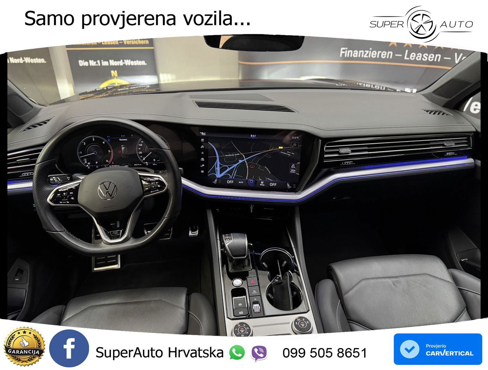 Volkswagen Touareg 3.0 V6 TDI (286 KS) 4MOTION Tiptronic R-Line ZRAČNI+ACC+GR SJED+KAM