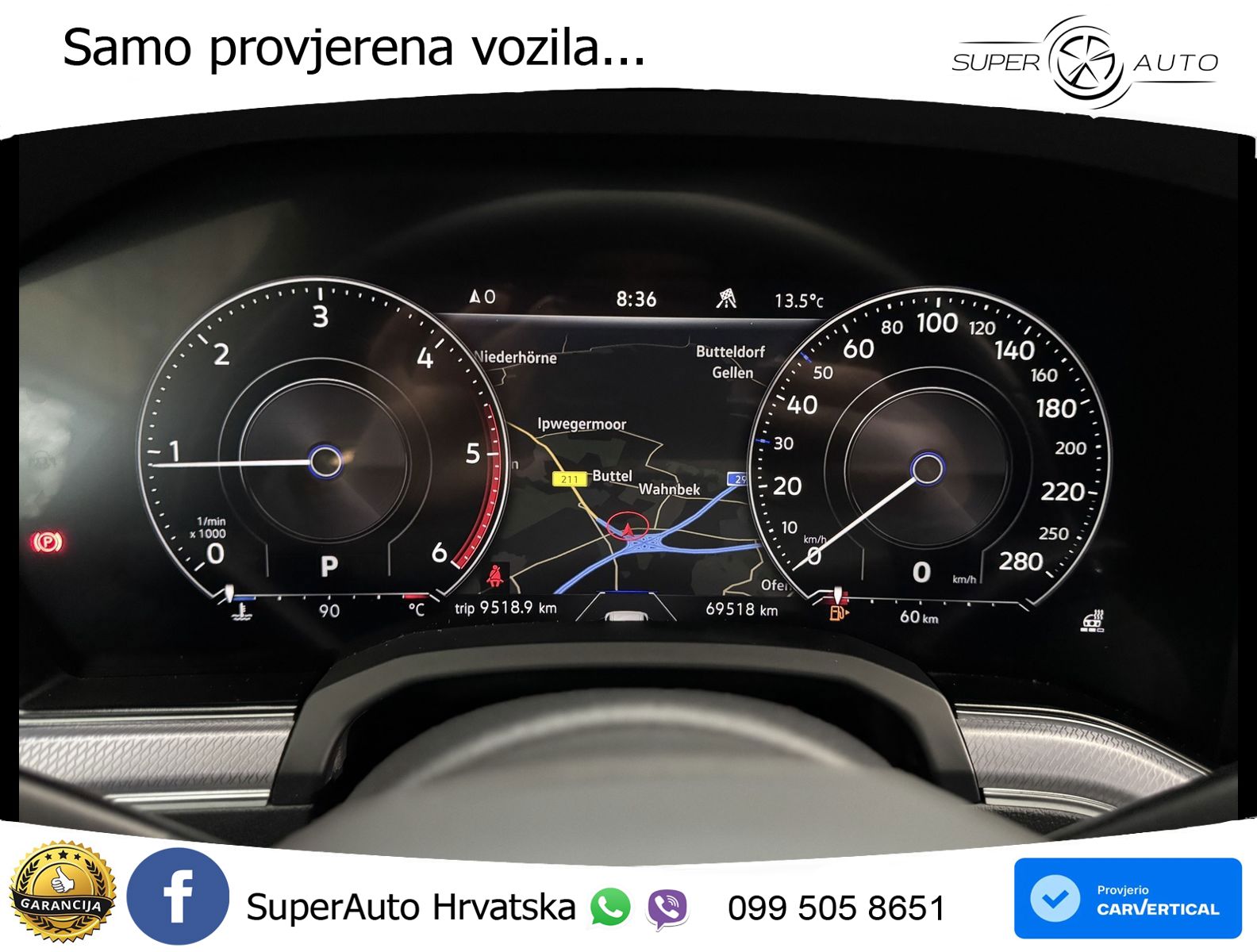 Volkswagen Touareg 3.0 V6 TDI (286 KS) 4MOTION Tiptronic R-Line ZRAČNI+ACC+GR SJED+KAM