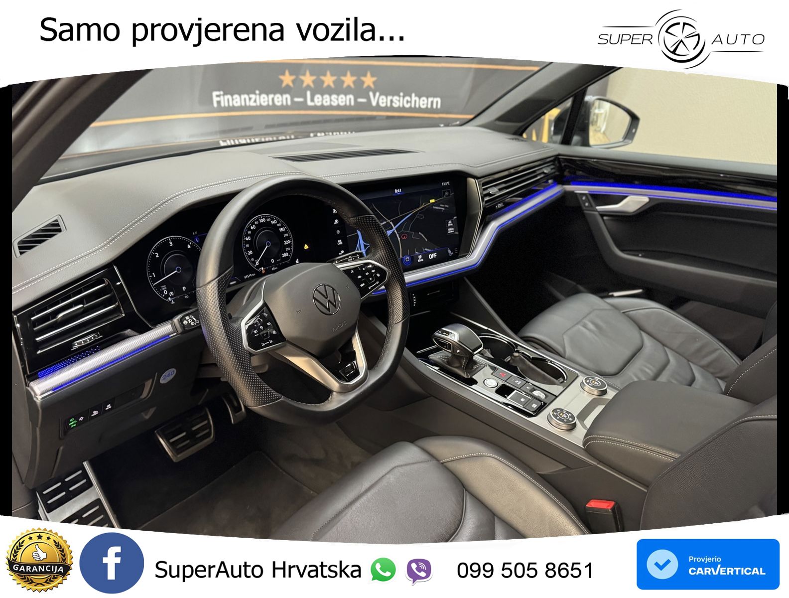 Volkswagen Touareg 3.0 V6 TDI (286 KS) 4MOTION Tiptronic R-Line ZRAČNI+ACC+GR SJED+KAM