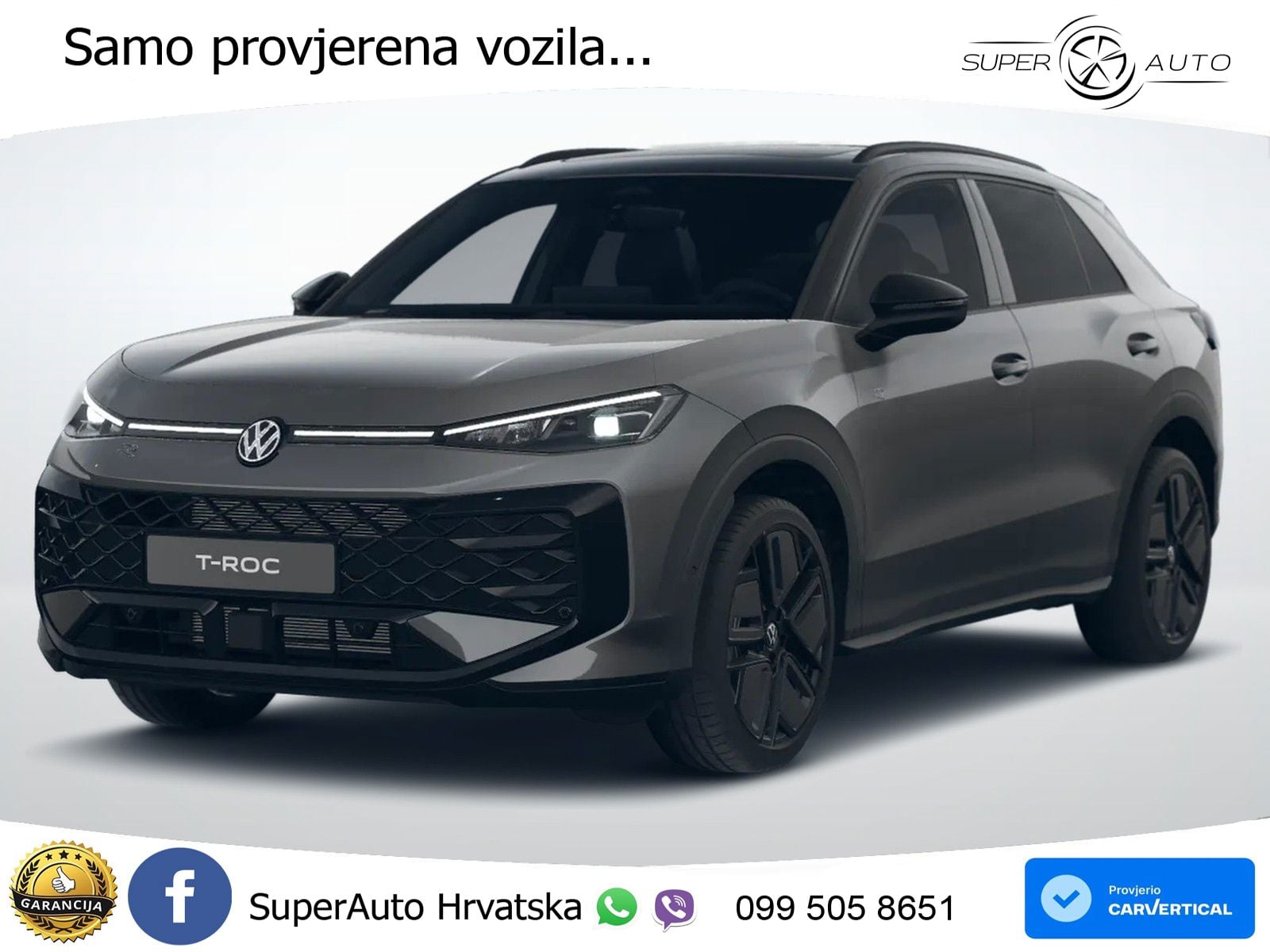 Volkswagen T-Roc 1.5 eTSI (150 KS)  DSG R-Line LED+GR SJED+ACC