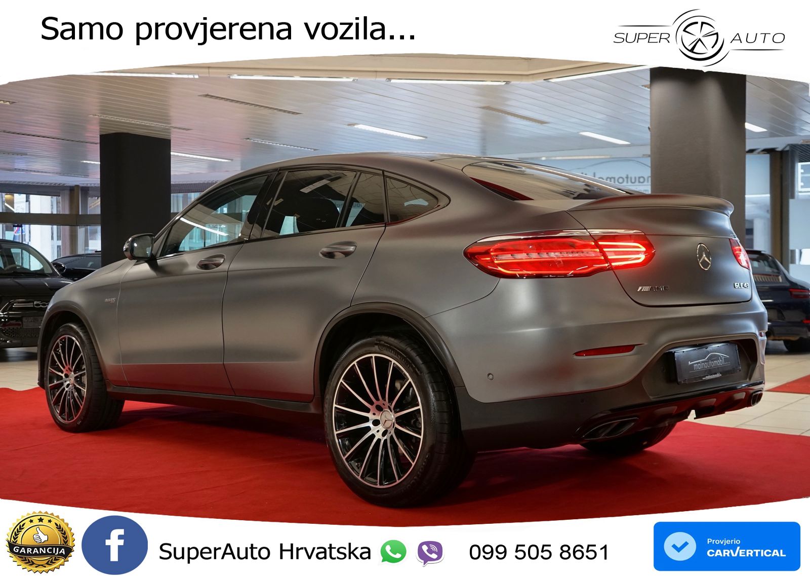 Mercedes GLC Coupe AMG 43 (367 KS) 4MATIC G-TRONIC ZRAČNI+ACC+4xGR SJED+KAM