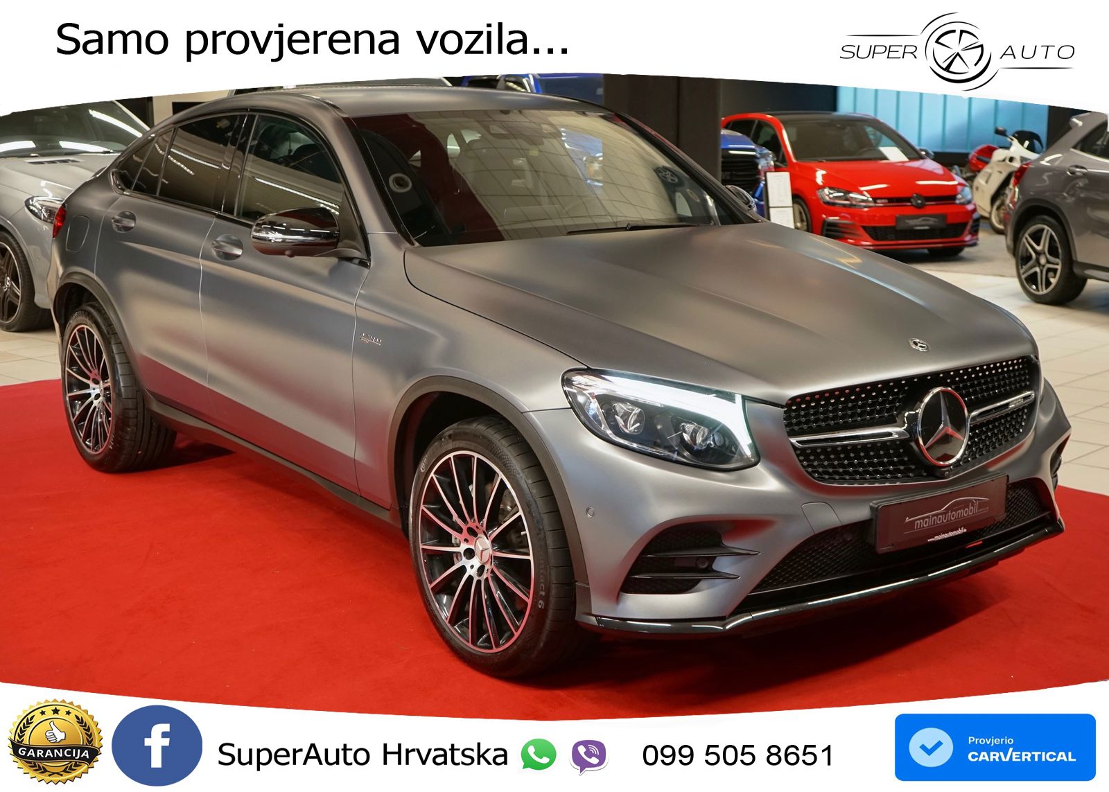 Mercedes GLC Coupe AMG 43 (367 KS) 4MATIC G-TRONIC ZRAČNI+ACC+4xGR SJED+KAM