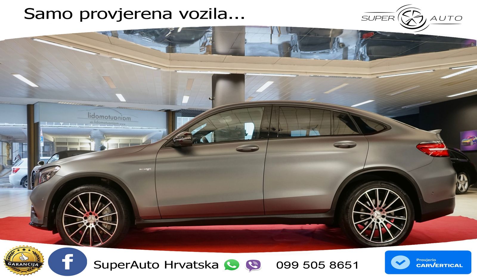 Mercedes GLC Coupe AMG 43 (367 KS) 4MATIC G-TRONIC ZRAČNI+ACC+4xGR SJED+KAM