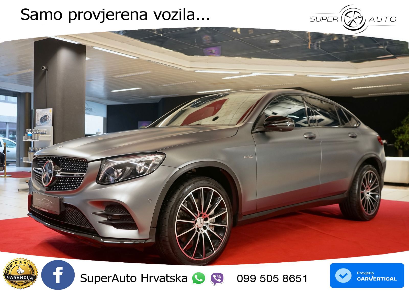 Mercedes GLC Coupe AMG 43 (367 KS) 4MATIC G-TRONIC ZRAČNI+ACC+4xGR SJED+KAM