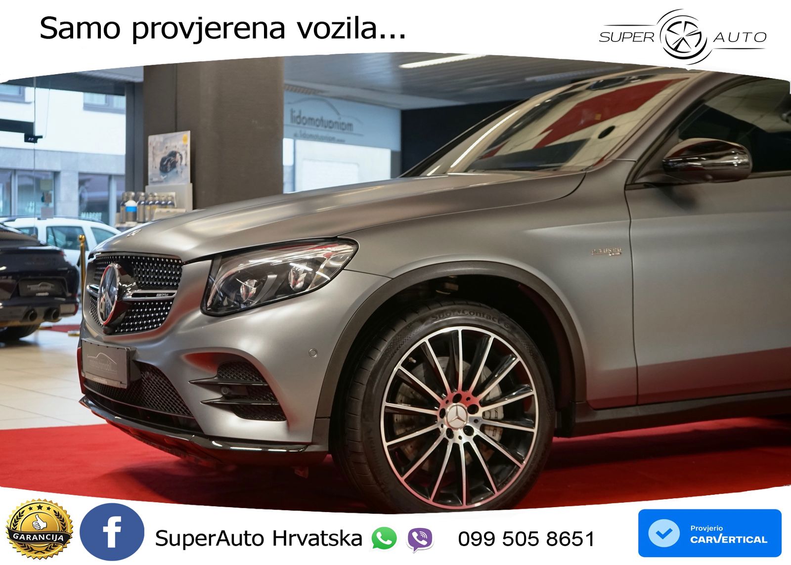 Mercedes GLC Coupe AMG 43 (367 KS) 4MATIC G-TRONIC ZRAČNI+ACC+4xGR SJED+KAM