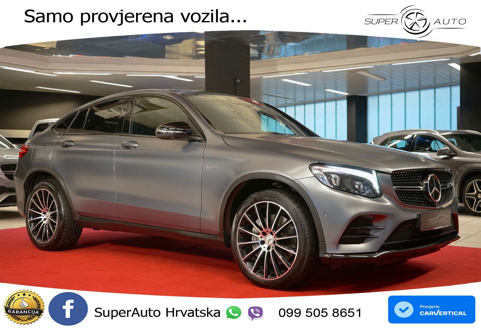 Mercedes GLC Coupe AMG 43 (367 KS) 4MATIC G-TRONIC ZRAČNI+ACC+4xGR SJED+KAM