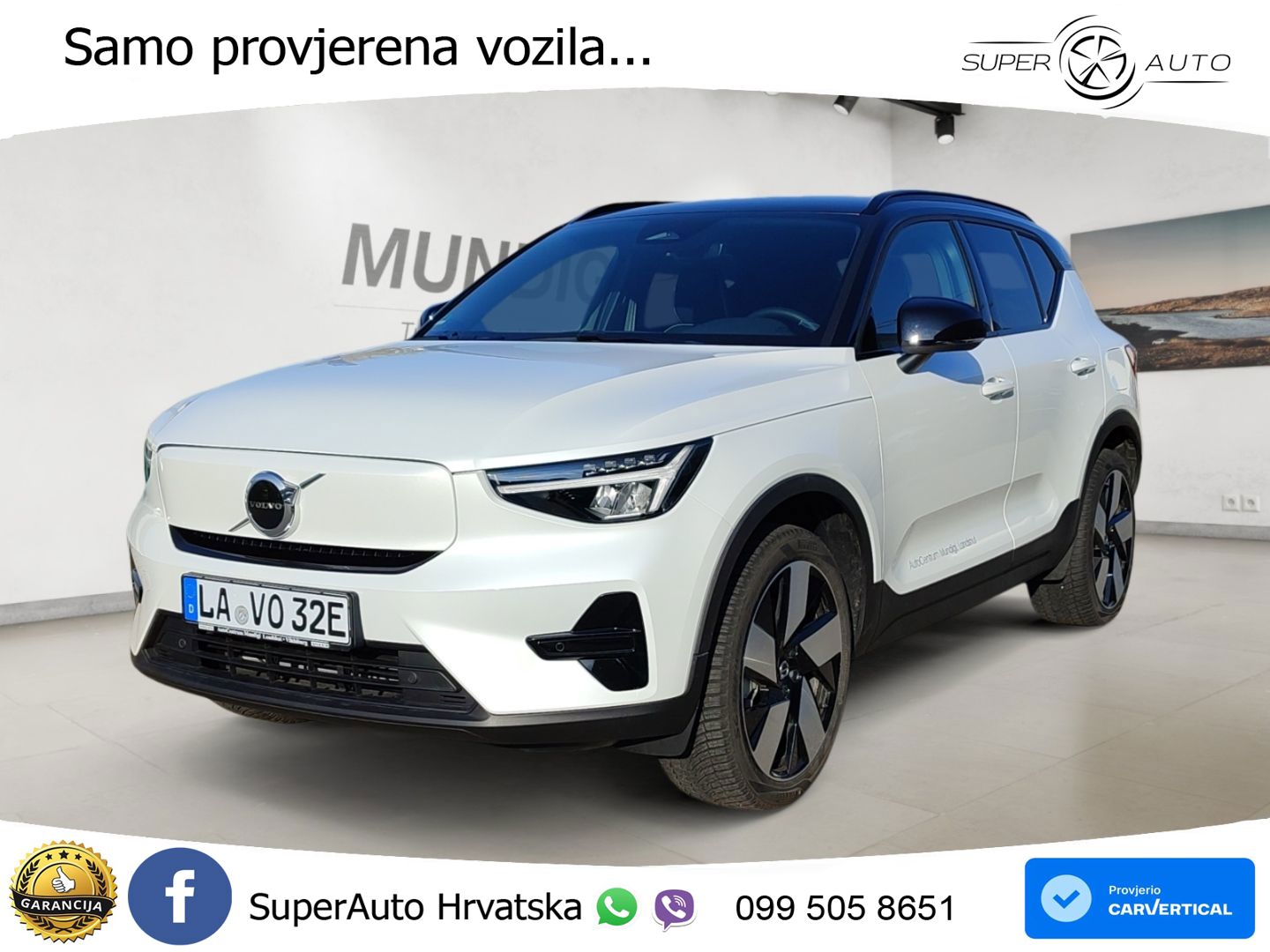 Volvo XC40 Recharge 82 kWh 252 KS Single Motor Extended Range LED+GR SJED+ACC