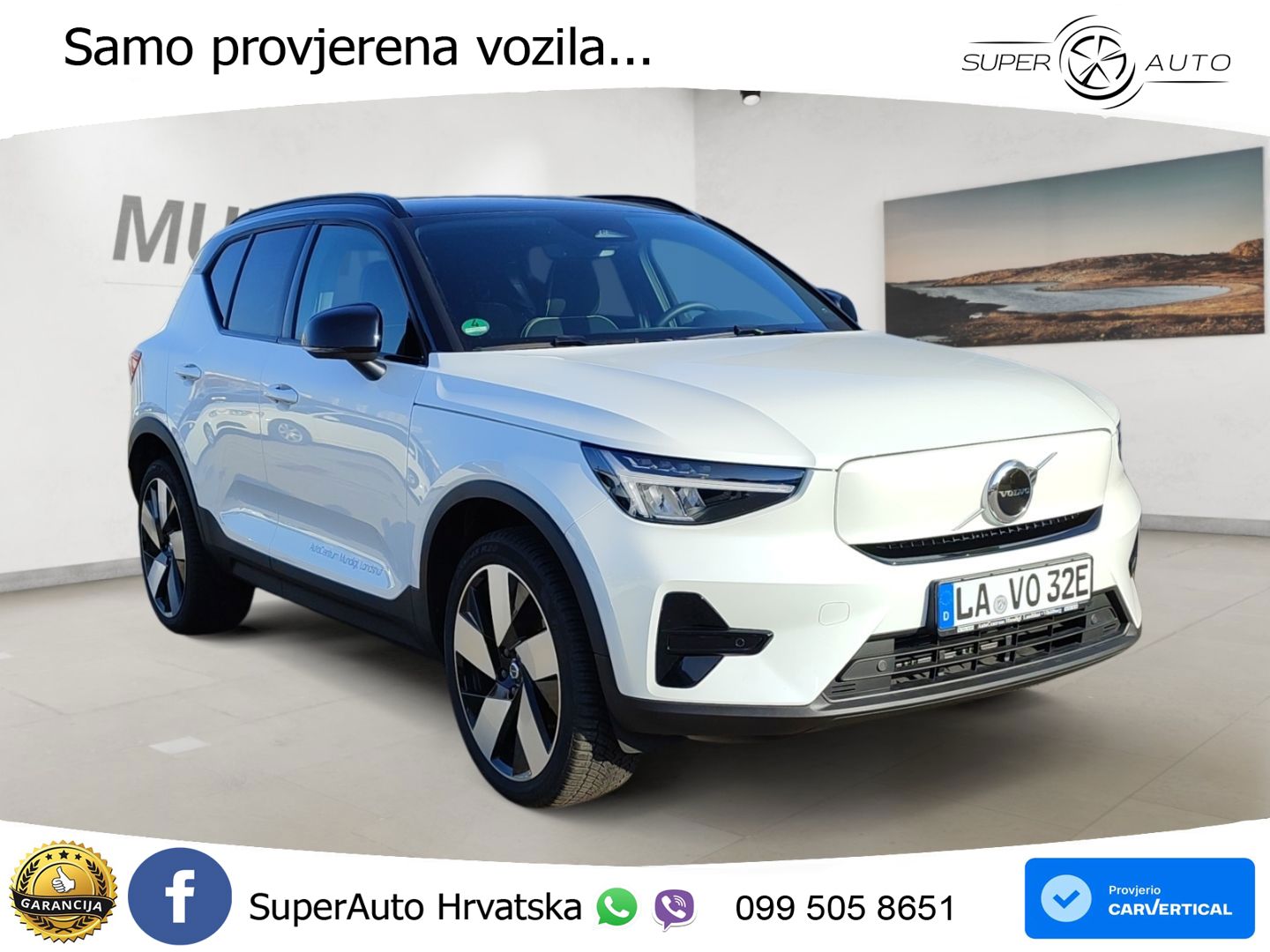 Volvo XC40 Recharge 82 kWh 252 KS Single Motor Extended Range LED+GR SJED+ACC