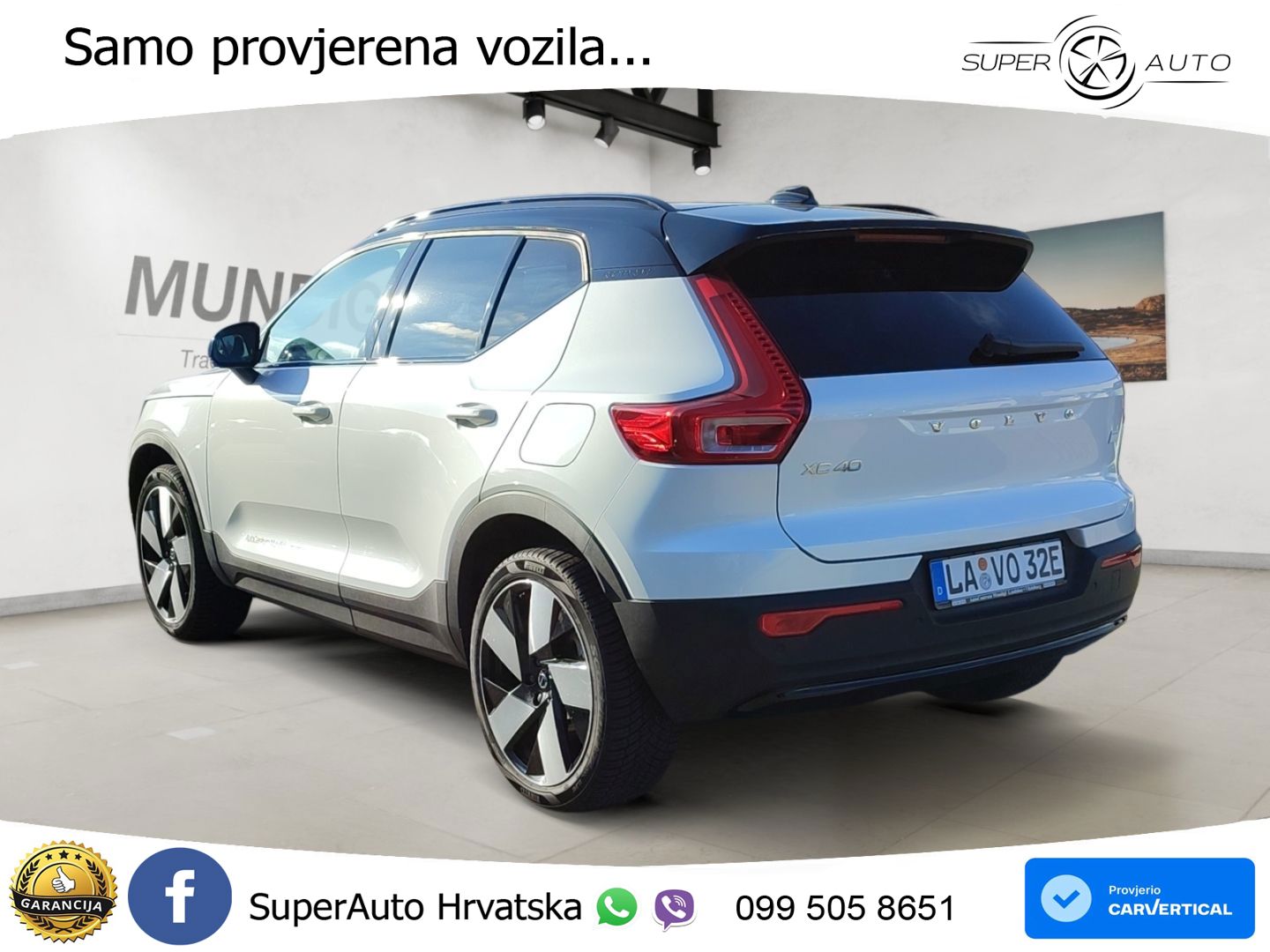 Volvo XC40 Recharge 82 kWh 252 KS Single Motor Extended Range LED+GR SJED+ACC