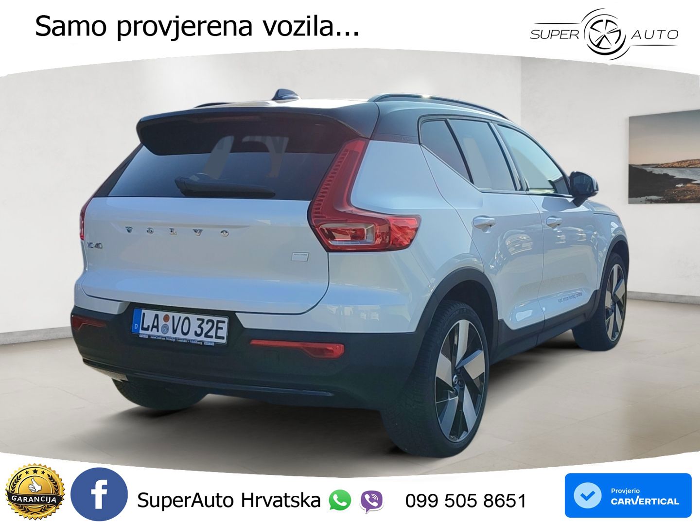 Volvo XC40 Recharge 82 kWh 252 KS Single Motor Extended Range LED+GR SJED+ACC