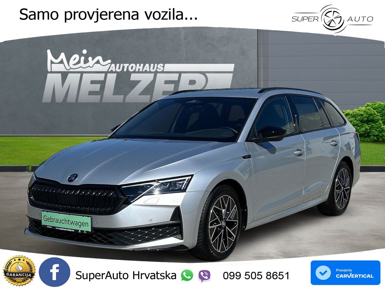 Škoda Octavia Combi 1.5 TSI (150 KS) DSG SportLine MATRIX+GR SJED+KAM