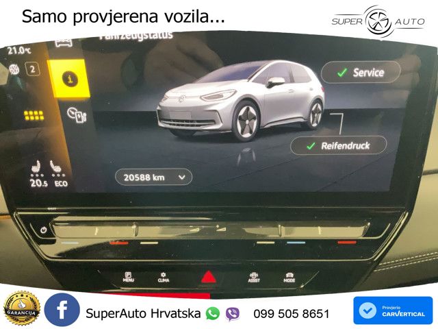 Volkswagen ID.3 Pro 62 kWh (204 KS) LED+GR SJED+ACC