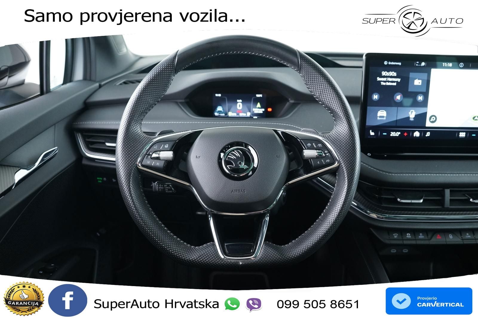 Škoda Enyaq iV 80x 82 kWh (265 KS) AWD SportLine LED+GR SJED+ACC