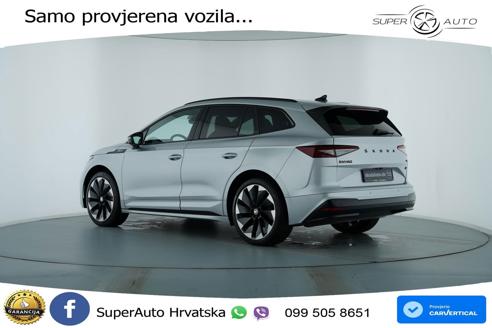 Škoda Enyaq iV 80x 82 kWh (265 KS) AWD SportLine LED+GR SJED+ACC