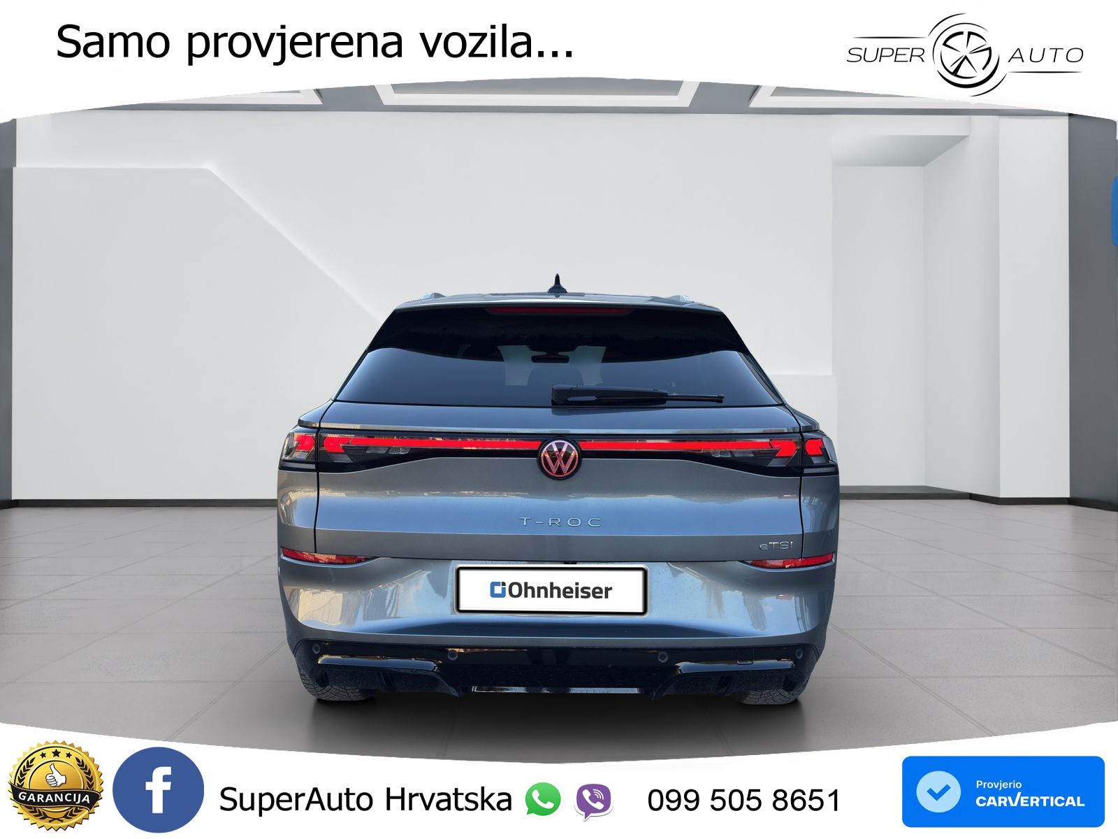 Volkswagen T-Roc 1.5 eTSI (150 KS)  DSG R-Line LED+GR SJED+ACC