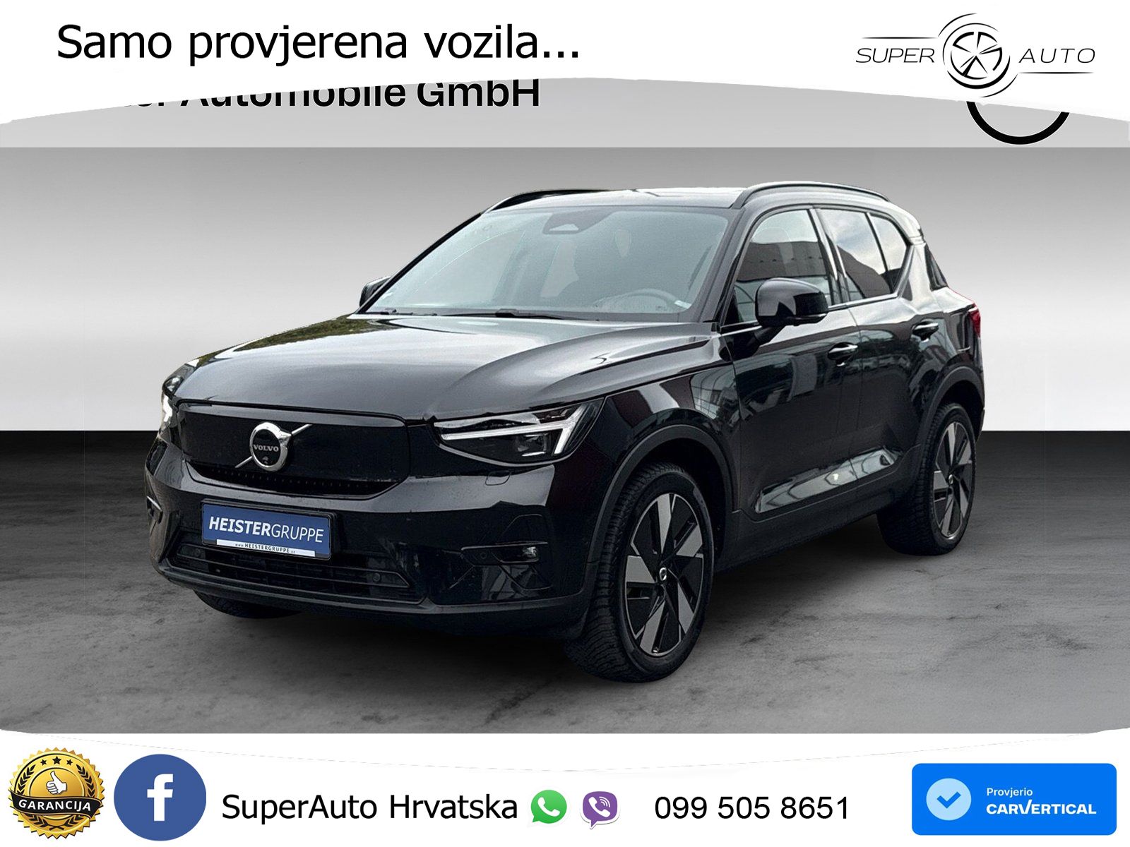 Volvo XC40 Recharge 82 kWh 252 KS Single Motor Extended Range ACC+GR SJED+360+PANO