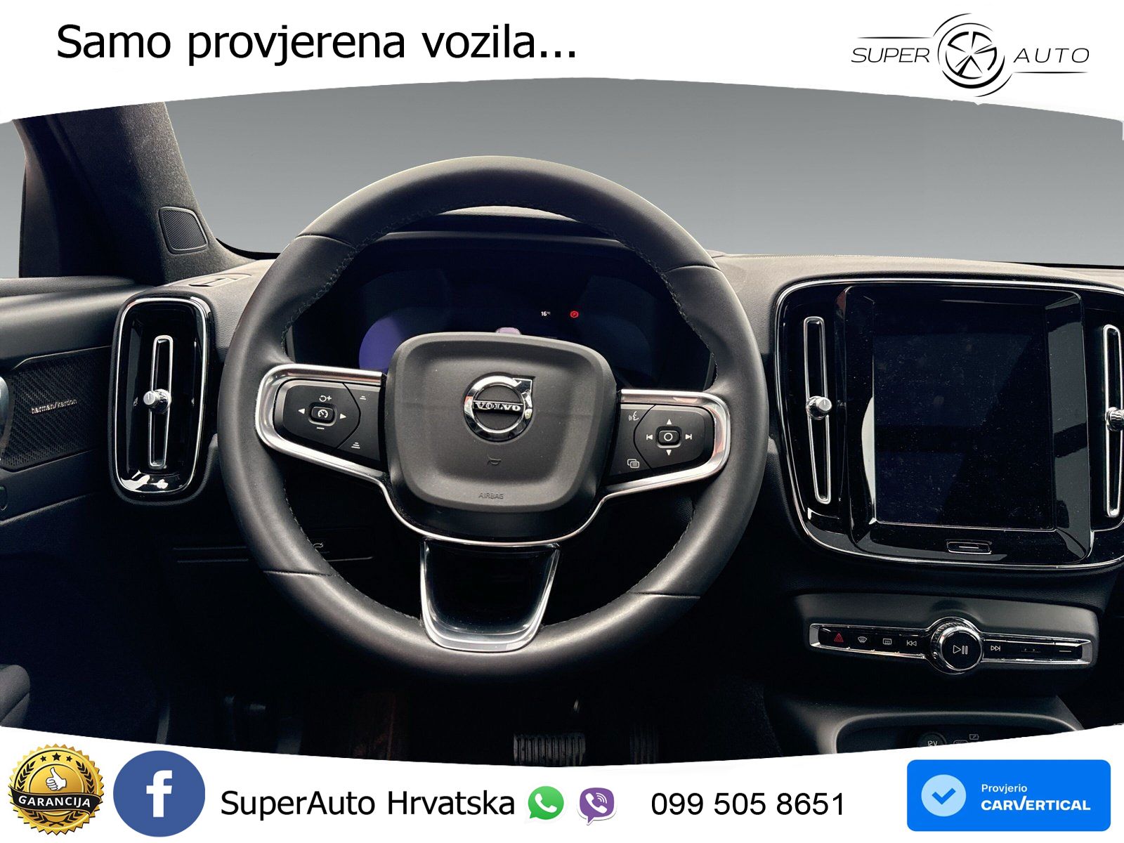 Volvo XC40 Recharge 82 kWh 252 KS Single Motor Extended Range ACC+GR SJED+360+PANO