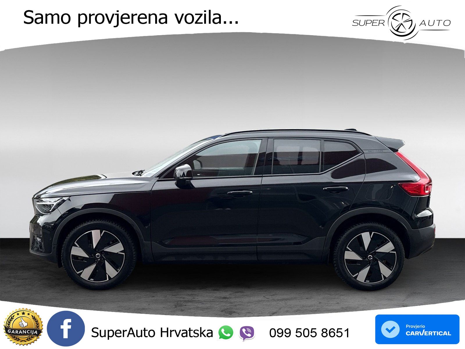 Volvo XC40 Recharge 82 kWh 252 KS Single Motor Extended Range ACC+GR SJED+360+PANO
