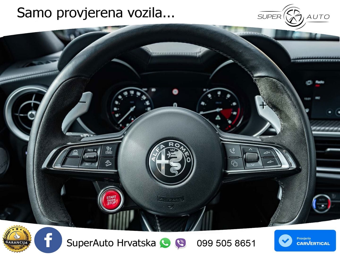 Alfa Romeo Stelvio Quadrifoglio 2.9 V6 Bi-Turbo (520 KS) Q4 Automatic LED+GR SJED+ACC