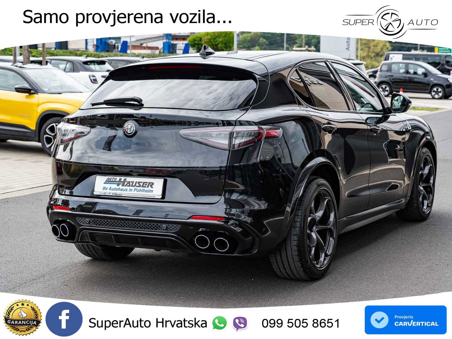Alfa Romeo Stelvio Quadrifoglio 2.9 V6 Bi-Turbo (520 KS) Q4 Automatic LED+GR SJED+ACC