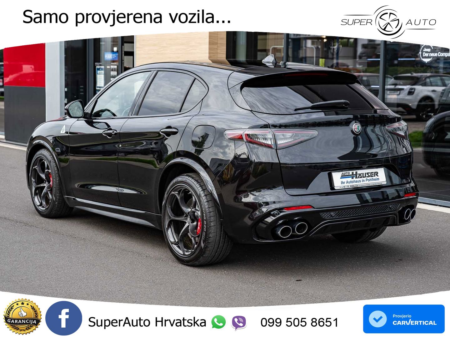 Alfa Romeo Stelvio Quadrifoglio 2.9 V6 Bi-Turbo (520 KS) Q4 Automatic LED+GR SJED+ACC