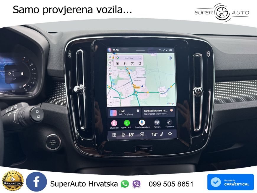 Volvo XC40 2.0 B3 163 KS Automatic LED+GR SJED+ACC