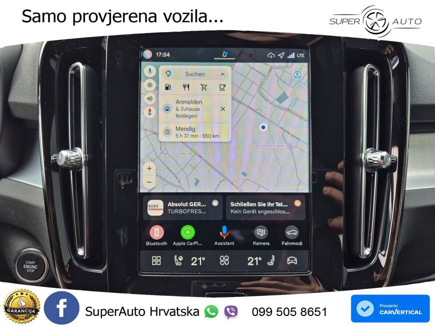 Volvo XC40 2.0 B3 163 KS Automatic LED+GR SJED+ACC