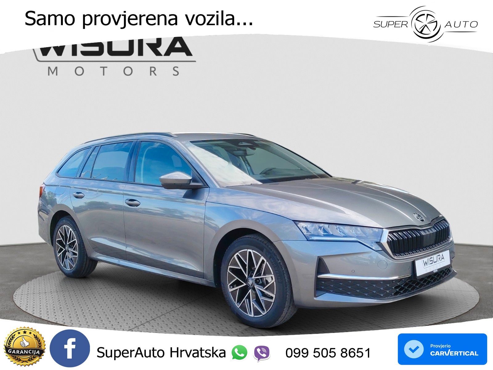Škoda Octavia Combi 2.0 TDI (150 KS) DSG Selection LED+GR SJED+ACC