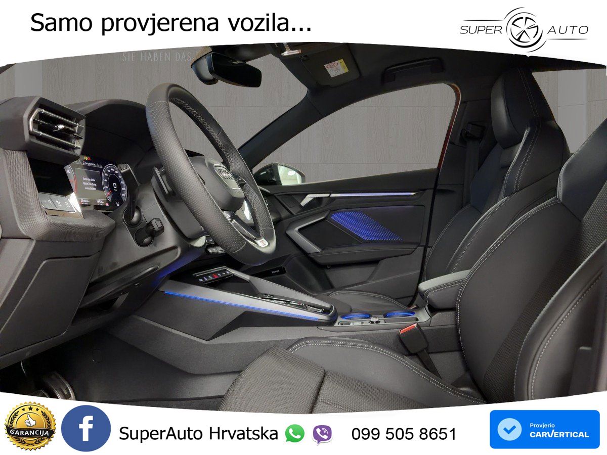 Audi A3 35 TFSI (150 KS) S tronic 2x S line LED+GR SJED+ACC