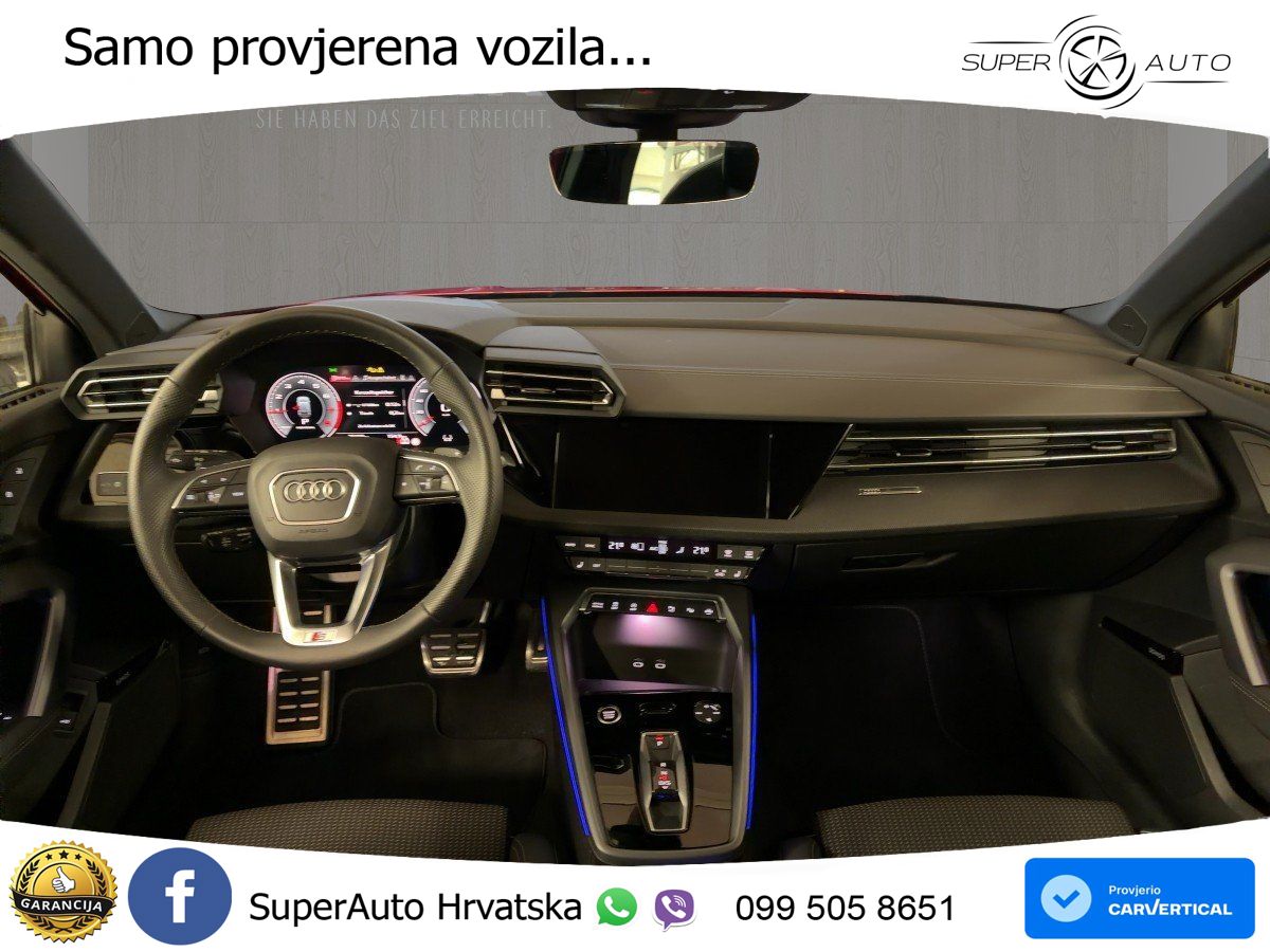 Audi A3 35 TFSI (150 KS) S tronic 2x S line LED+GR SJED+ACC