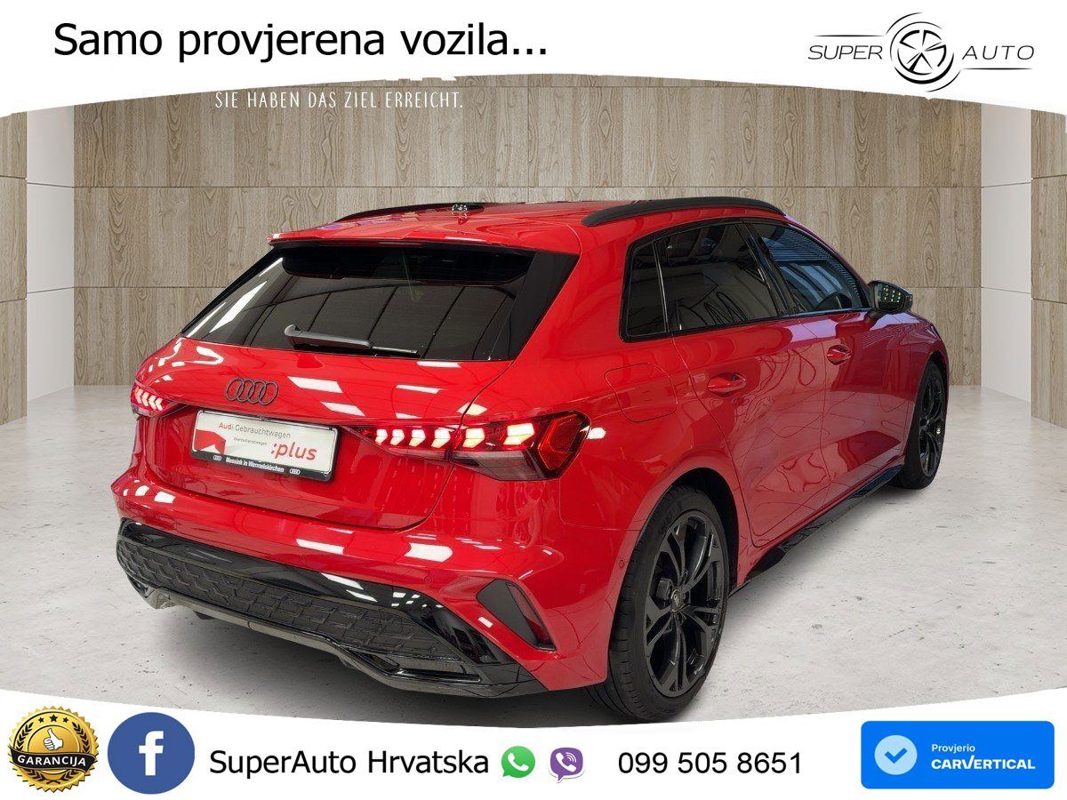 Audi A3 35 TFSI (150 KS) S tronic 2x S line LED+GR SJED+ACC