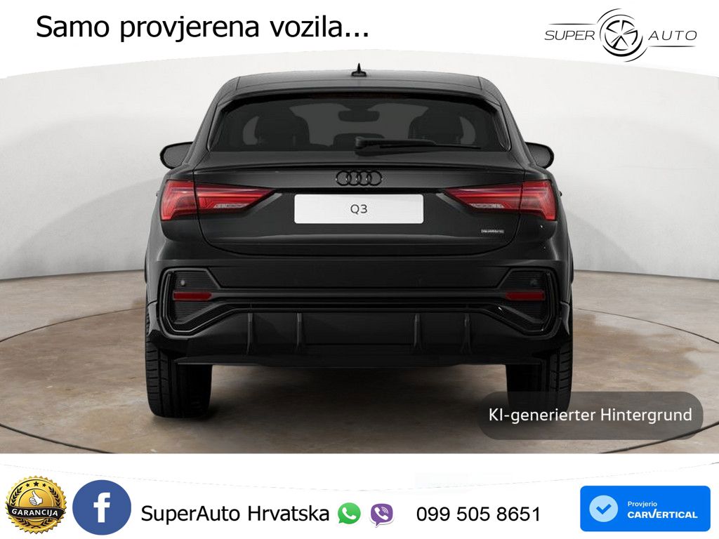 Audi Q3 Sportback 40 TDI (200 KS) quattro S tronic S line MATRIX+GR SJED+KAM