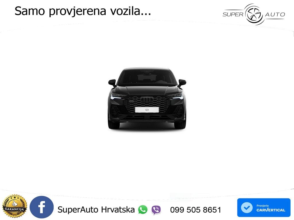 Audi Q3 Sportback 40 TDI (200 KS) quattro S tronic S line MATRIX+GR SJED+KAM