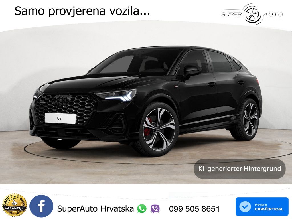 Audi Q3 Sportback 40 TDI (200 KS) quattro S tronic S line MATRIX+GR SJED+KAM