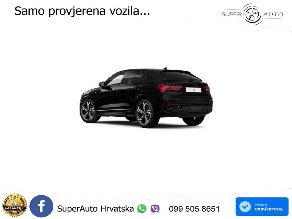 Audi Q3 Sportback 40 TDI (200 KS) quattro S tronic S line MATRIX+GR SJED+KAM