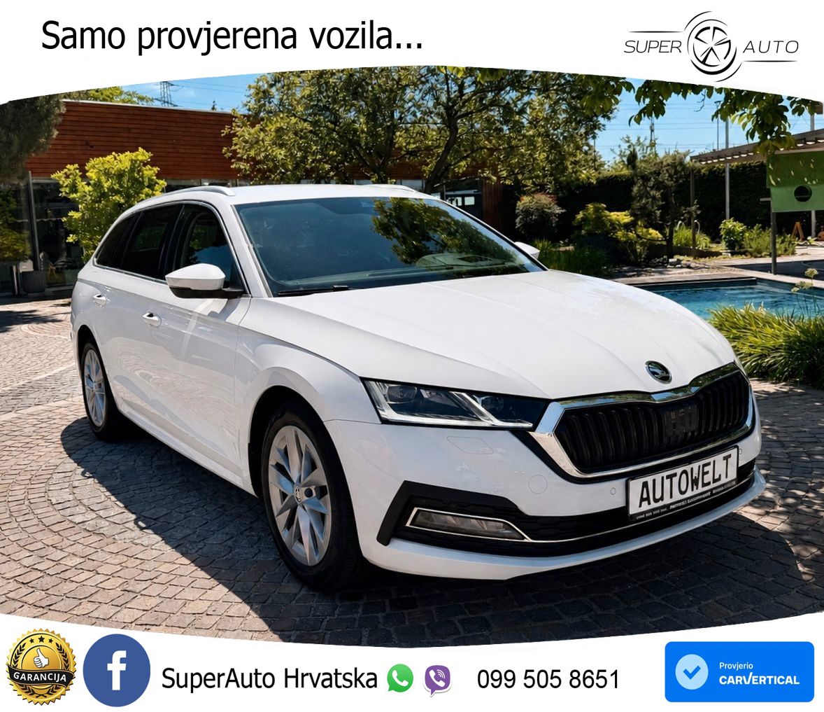 Škoda Octavia Combi 2.0 TDI (150 KS) DSG LED+GR SJED+ACC