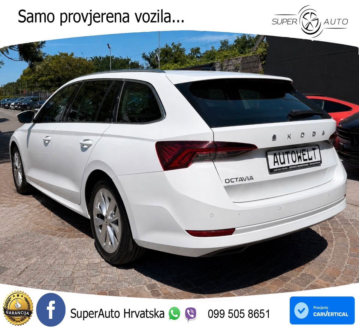 Škoda Octavia Combi 2.0 TDI (150 KS) DSG LED+GR SJED+ACC
