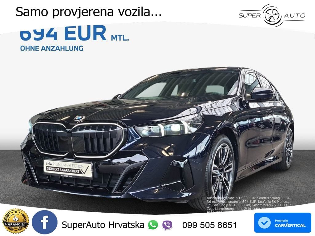 BMW 520i (208 KS) Steptronic M Sport LED+GR SJED+ACC