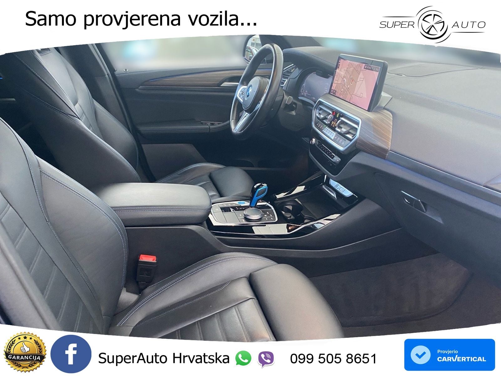 BMW iX3 80 kWh (286 KS) M Sport LED+GR SJED+ACC